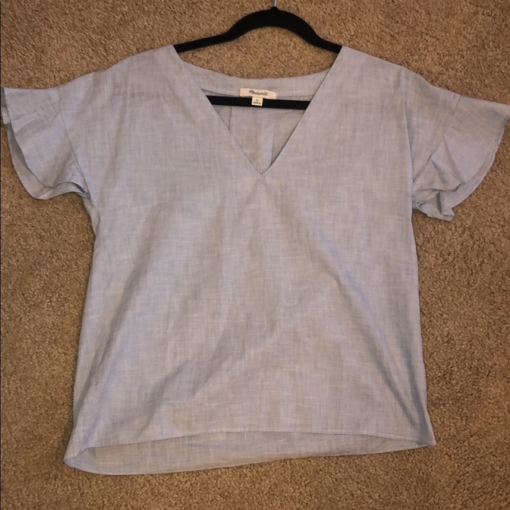 Madewell Ruffle Sleeve Shirt